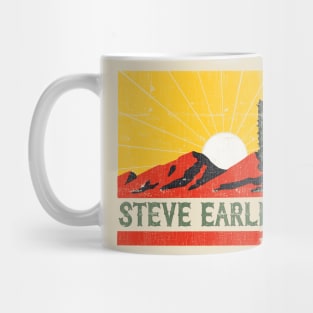 Steve Earle / Retro Style Alt Country Fan Design Mug